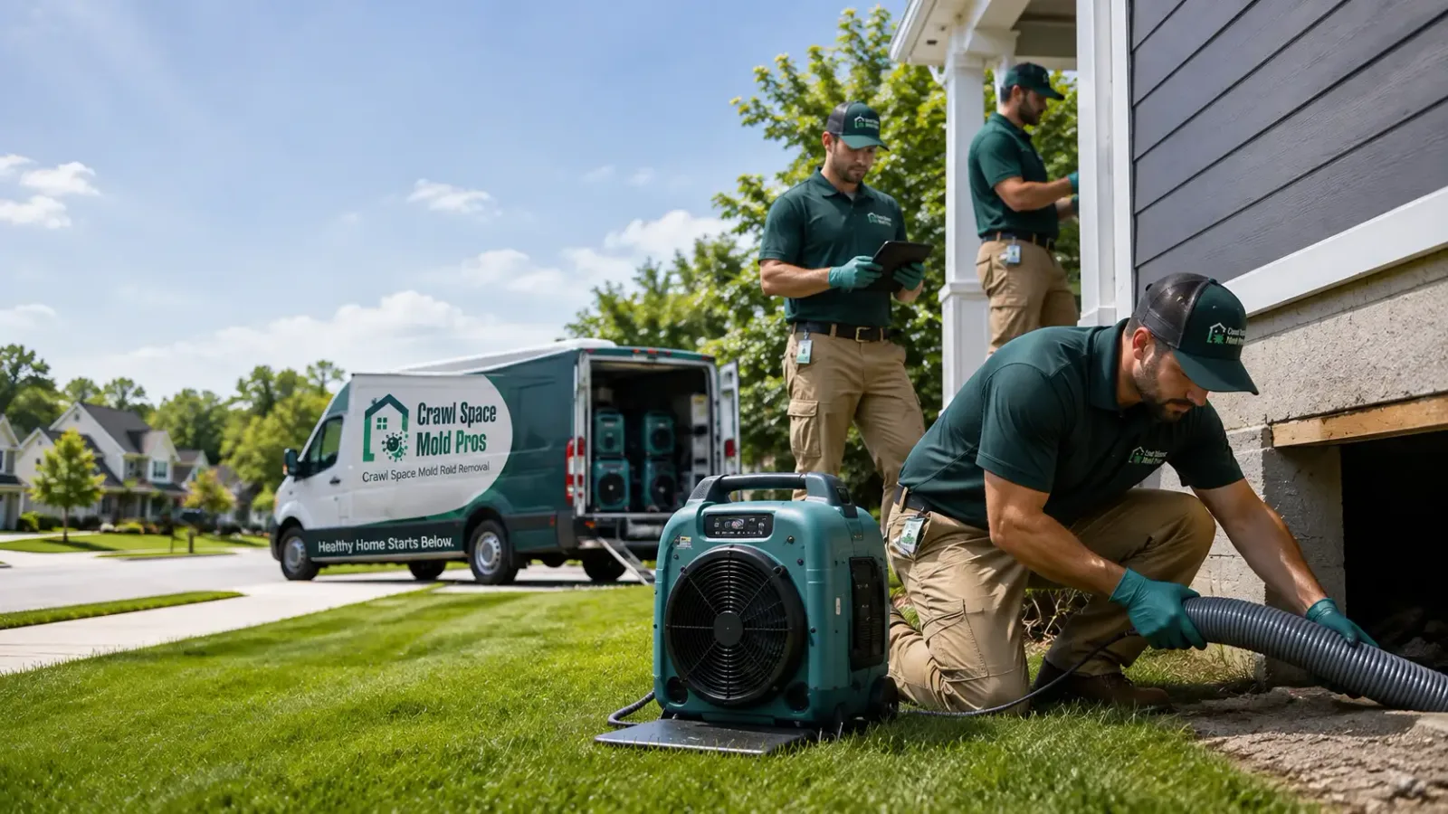 Crawl Space Mold Removal in Lexington, IN